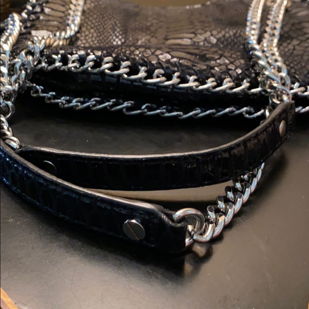 Leather python print Michael Kors handbag - Picture 2 of 3